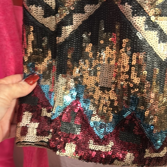 👗 # 117  Sequin skirt - Picture 3 of 9